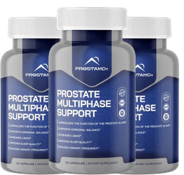 Paquete de 3 frascos de Prosta MD+ Prostate Multiphase Support Capsules