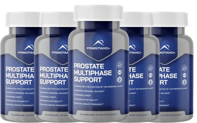 Paquete de 5 frascos de Prosta MD+ Prostate Multiphase Support Capsules